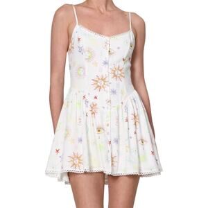 We’re All Pretty Girls In My Orbit Galaxy Print Mini Dress Women’s Size Large